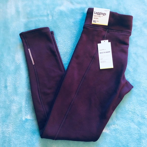 Old Navy Other - NWT Old Navy Go-Dry | Purple Fleece Lined Leggings